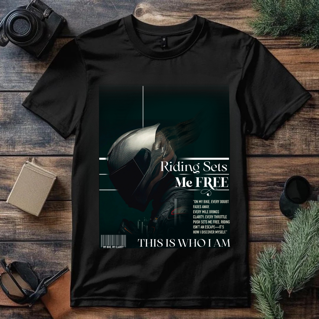 Riding Sets Me Free Regular T-Shirt