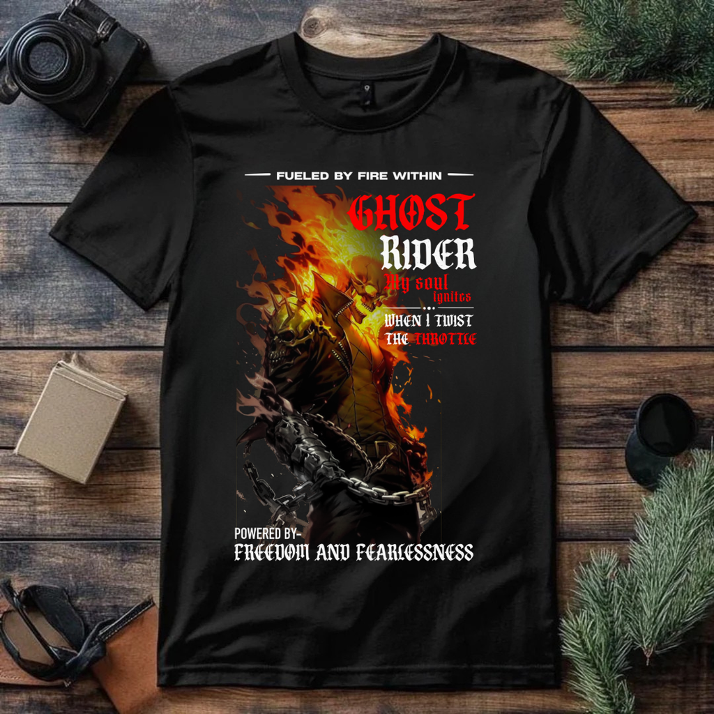 Ghost Rider Regular Black T-Shirt