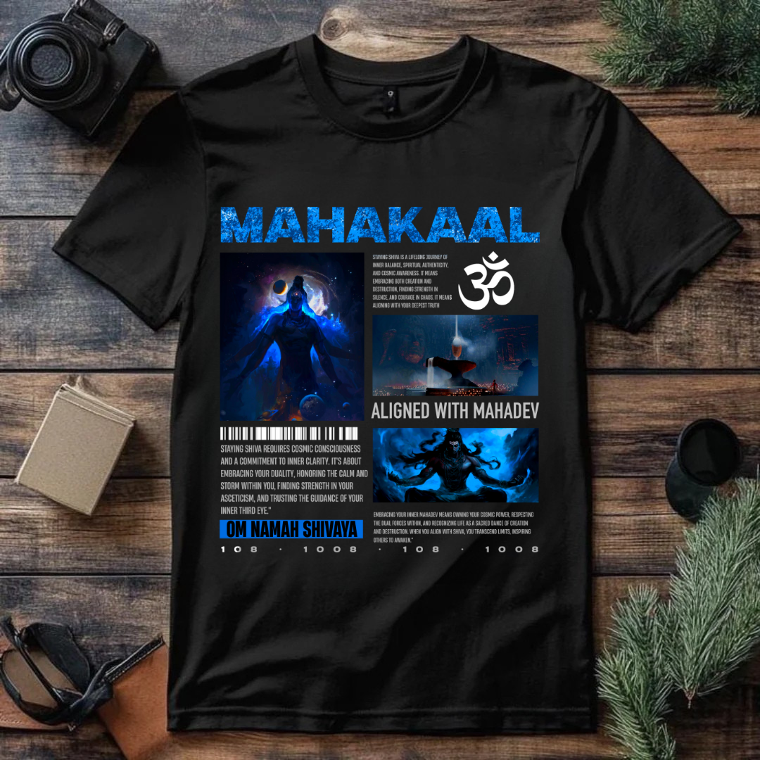 Mahakaal Black Regular T-Shirt