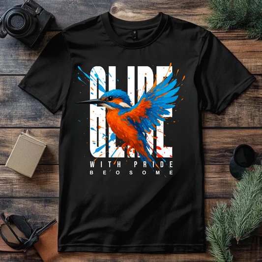 Glide Black Regular T-Shirt