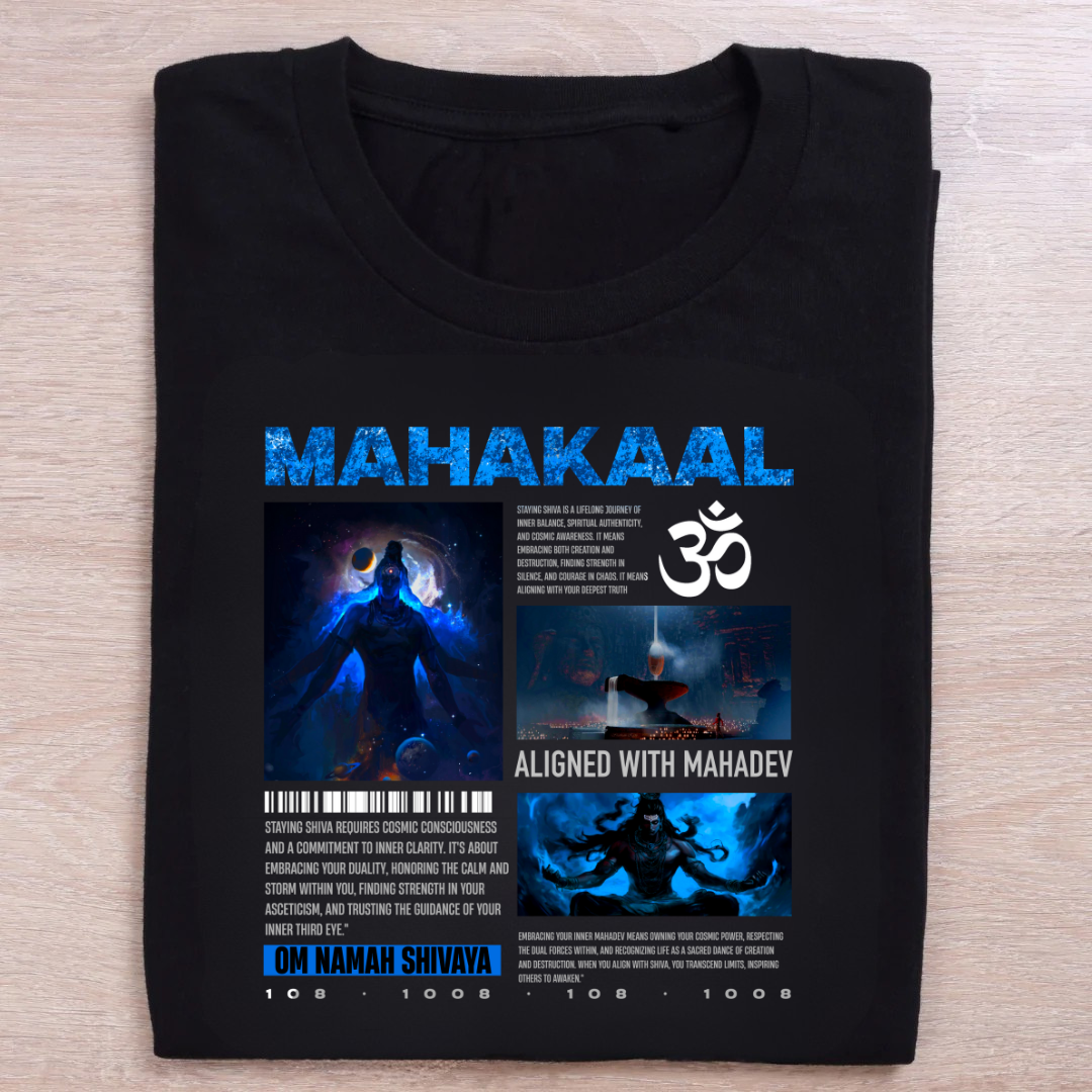 Mahakaal Black Regular T-Shirt