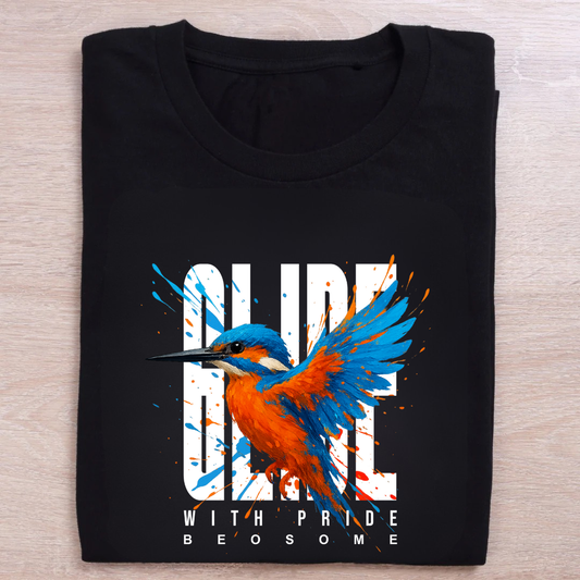 Glide Black Regular T-Shirt