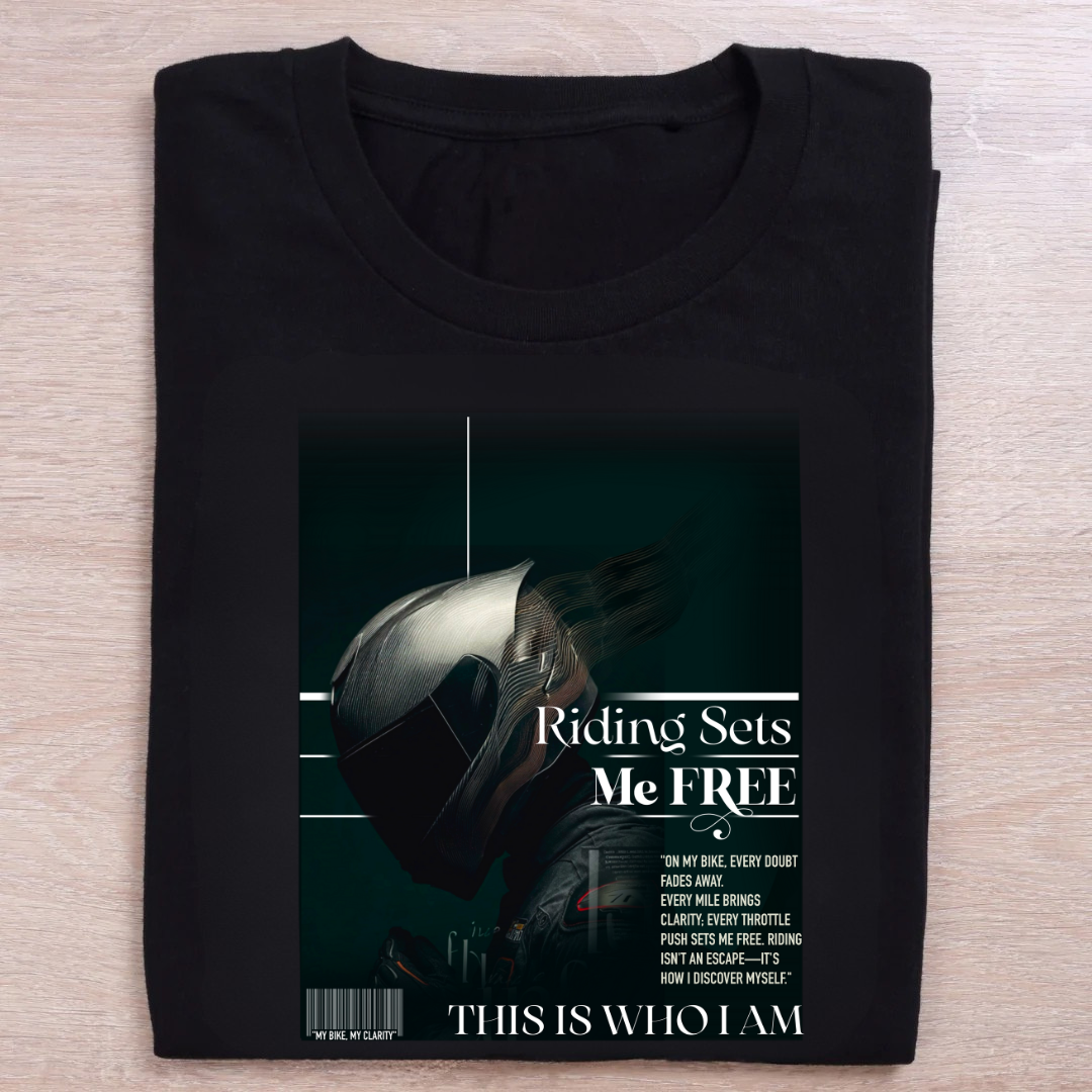 Riding Sets Me Free Regular T-Shirt