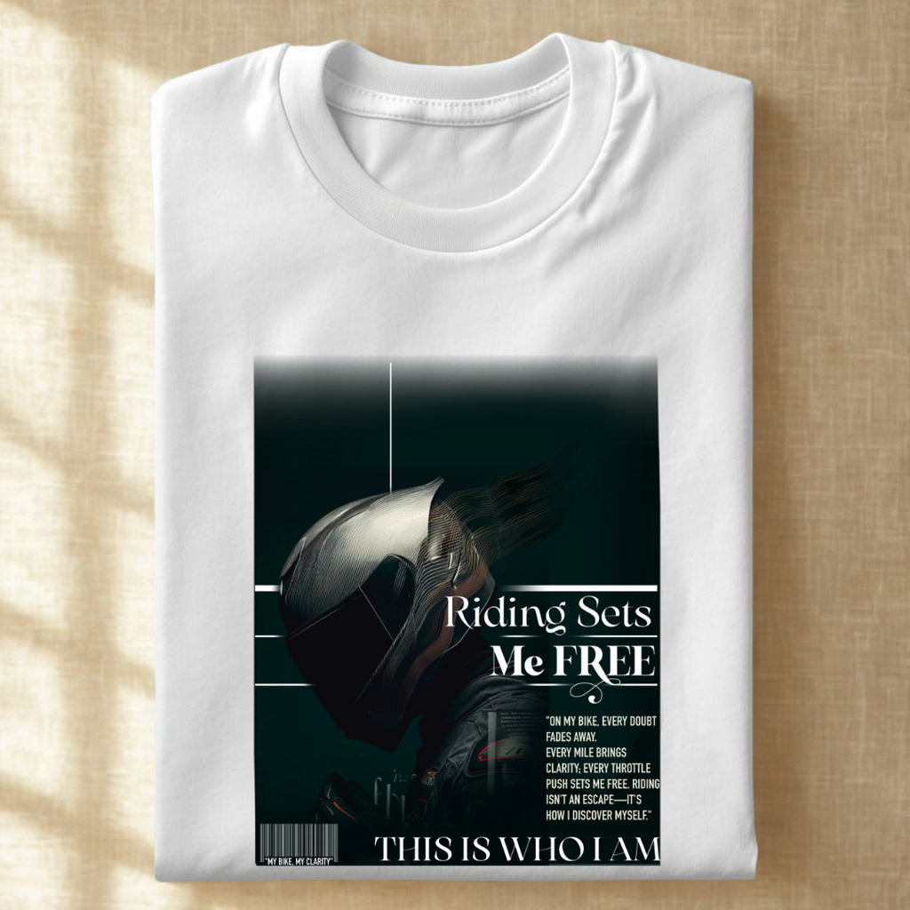 Riding Sets Me Free Regular T-Shirt