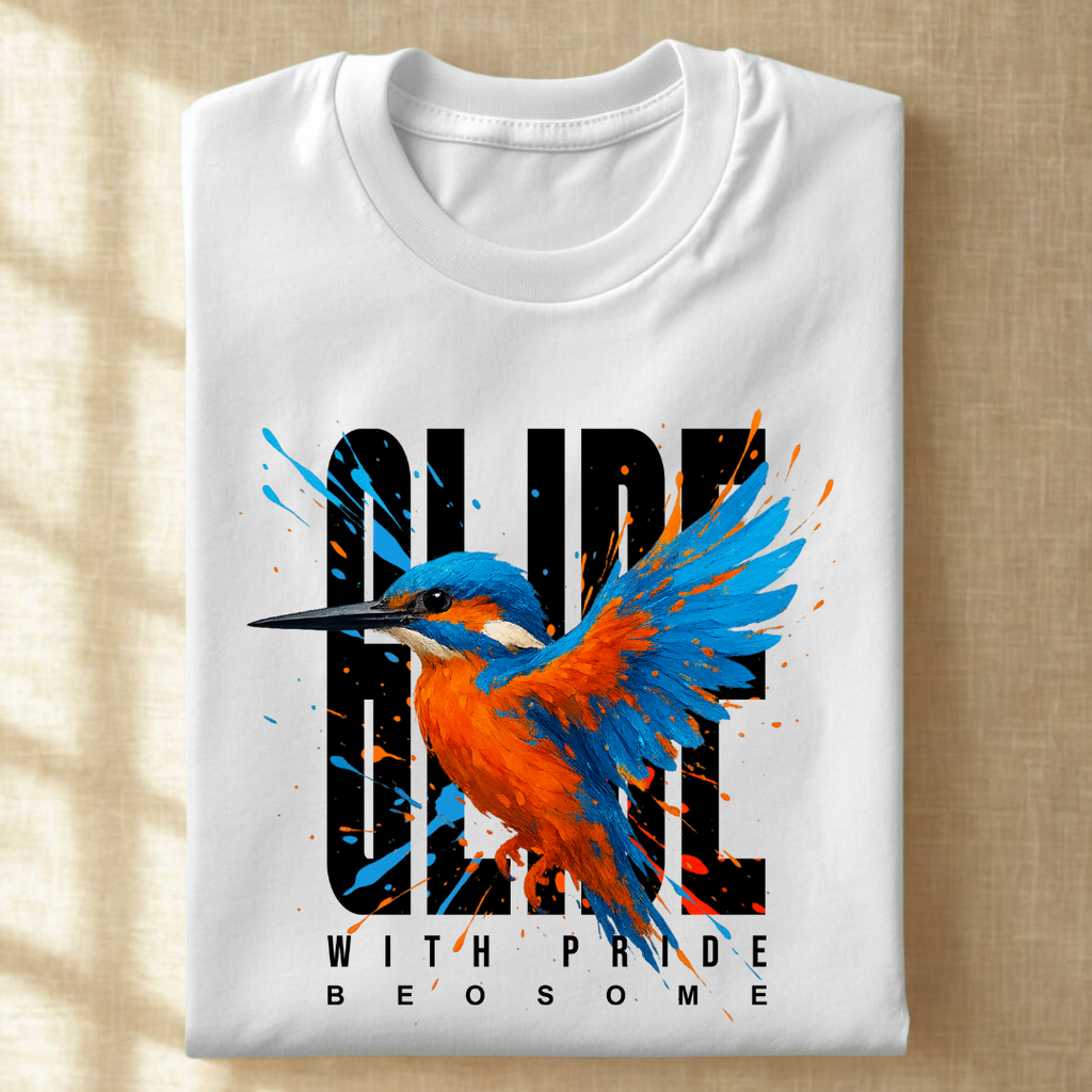 Glide Black Regular T-Shirt